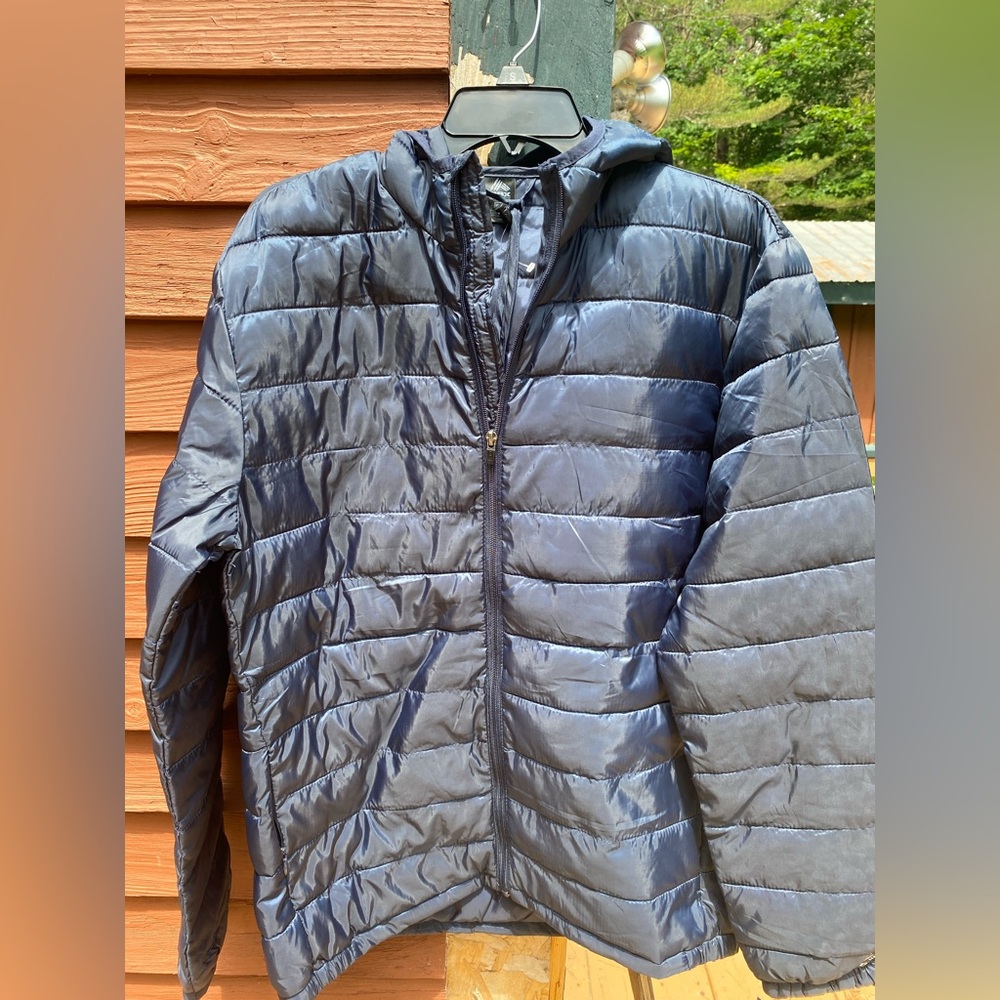 RBX Mens Blue Puffer Jacket Coat Sz Medium